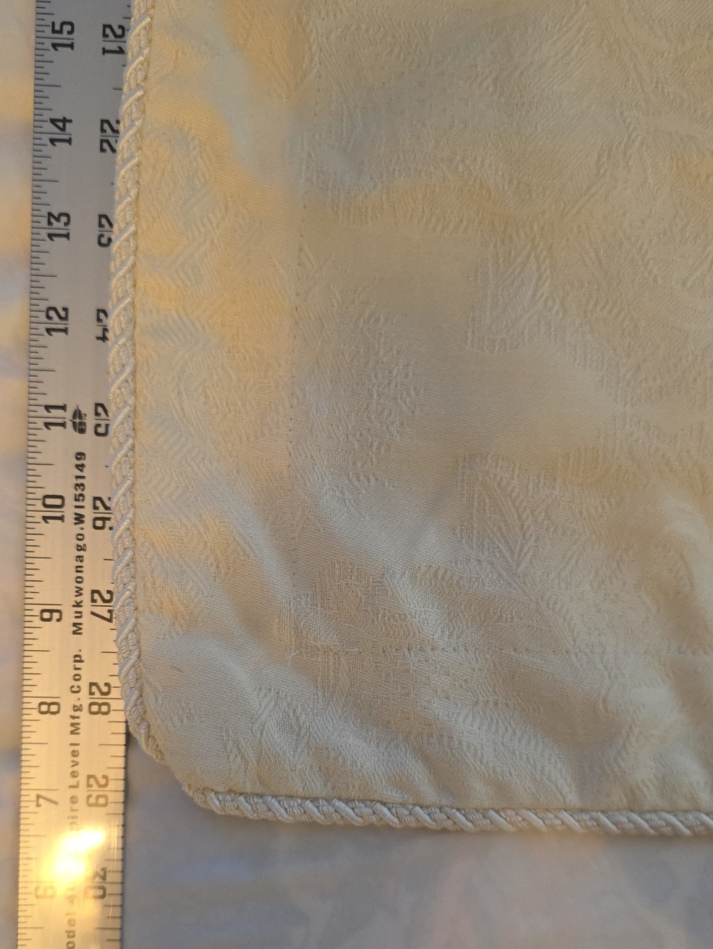 Ralph Lauren Cream Decorative Pillow Sham with Braided Trim (3 Available) - Picture 7 of 7